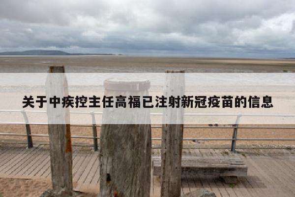 关于中疾控主任高福已注射新冠疫苗的信息