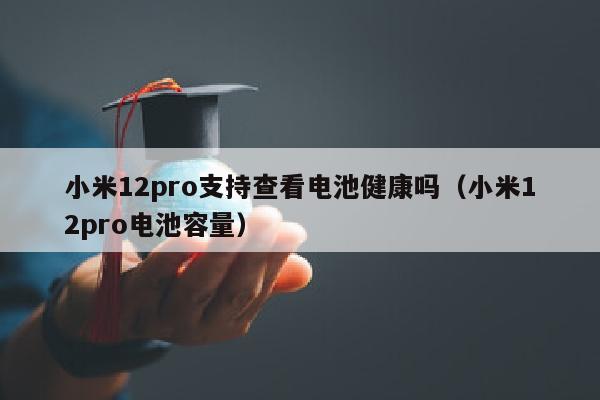 小米12pro支持查看电池健康吗（小米12pro电池容量）