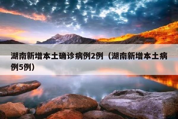湖南新增本土确诊病例2例（湖南新增本土病例5例）