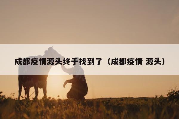 成都疫情源头终于找到了（成都疫情 源头）