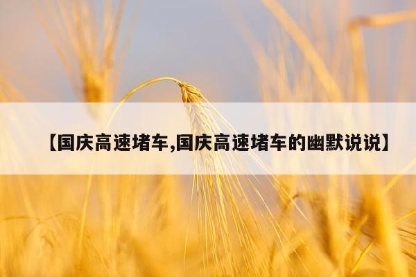 【国庆高速堵车,国庆高速堵车的幽默说说】
