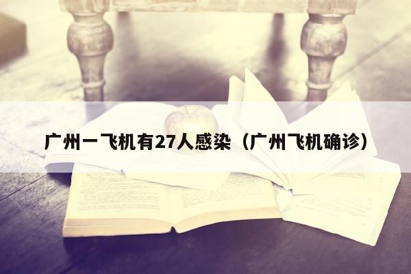 广州一飞机有27人感染（广州飞机确诊）