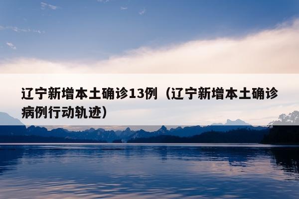 辽宁新增本土确诊13例（辽宁新增本土确诊病例行动轨迹）