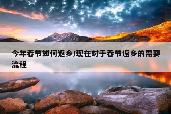 今年春节如何返乡/现在对于春节返乡的需要流程