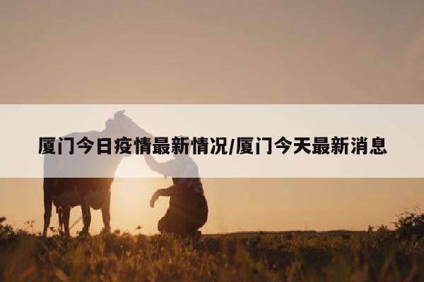 厦门今日疫情最新情况/厦门今天最新消息